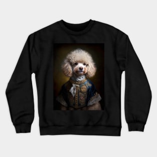 Royal Portrait of a Toy Poodle Crewneck Sweatshirt